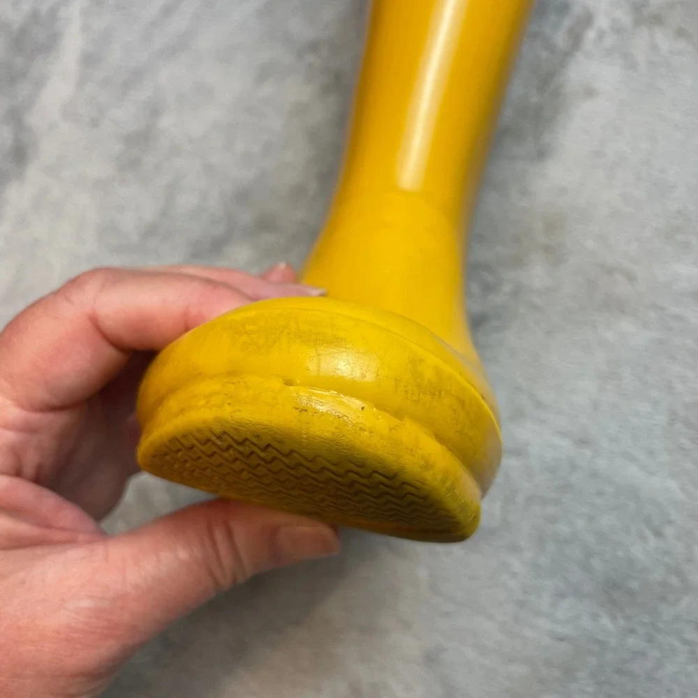 Hunter Kids Gloss Rain Boots Boys 2 Girls 3 Yellow Waterproof Outdoor Wellington